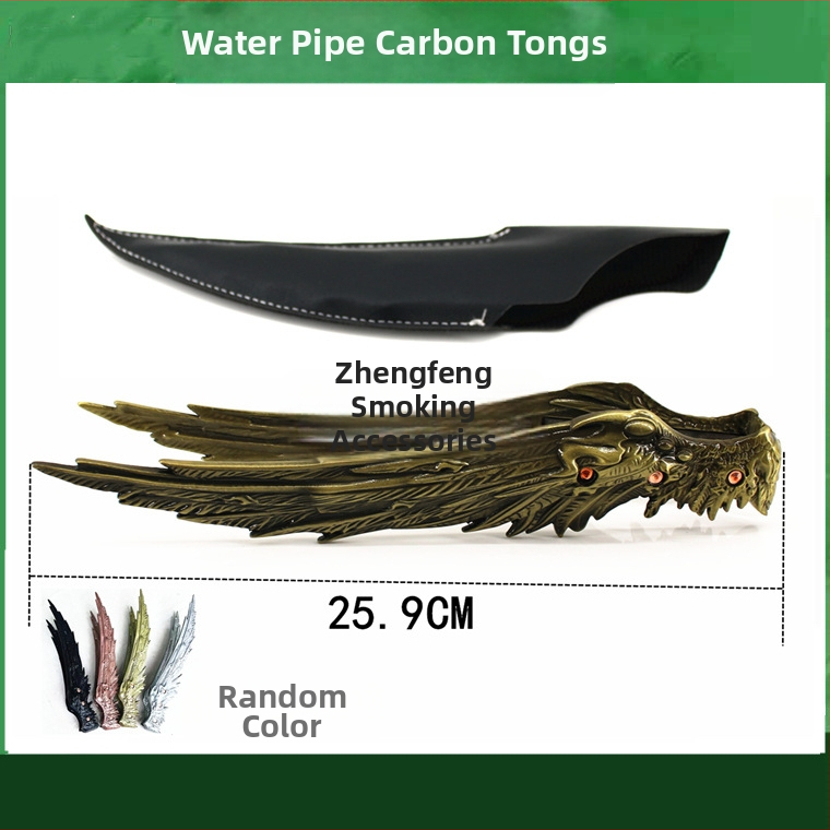 Pincety na vodnú fajku a klip na jazyk – kovová konštrukcia, karbonový klip, nerezová oceľ dizajn