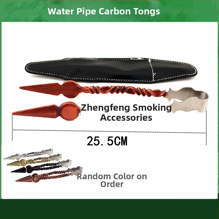 Pincety na vodnú fajku a klip na jazyk – kovová konštrukcia, karbonový klip, nerezová oceľ dizajn