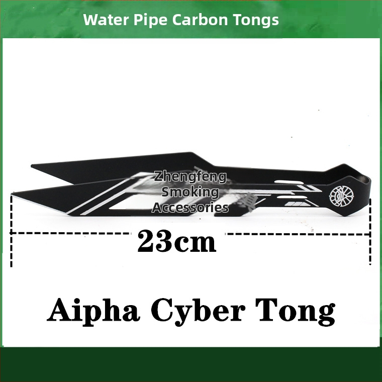Pincety na vodnú fajku a klip na jazyk – kovová konštrukcia, karbonový klip, nerezová oceľ dizajn