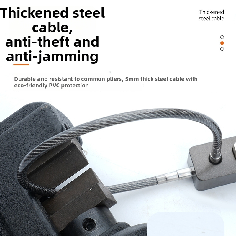 Katanac s kabelom od cinka, kombinirani katanc za bicikl, vrata ormarića i kacigu električnog automobila — Model Upgrade Electric Car Helmet Lock -1, Marka Zhan Han-Levy