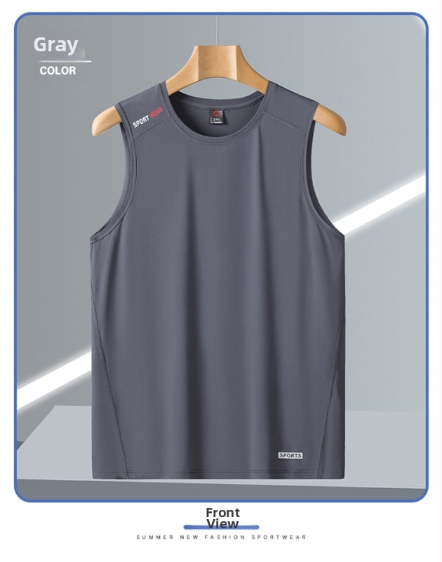 Γιλέκο από ice silk ύφασμα, γρήγορο στέγνωμα και διαπνοή, 88% νάιλον / 12% σπαντέξ, καλοκαίρι