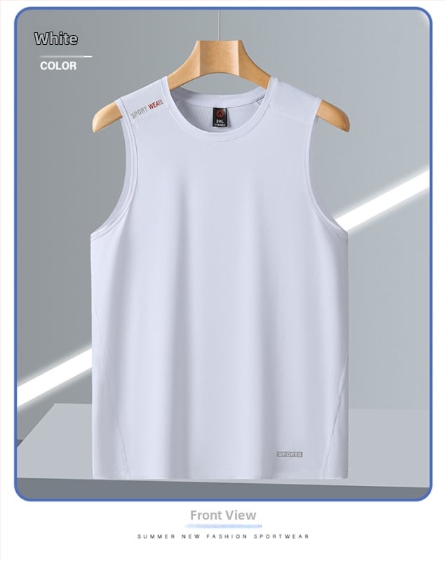 Γιλέκο από ice silk ύφασμα, γρήγορο στέγνωμα και διαπνοή, 88% νάιλον / 12% σπαντέξ, καλοκαίρι