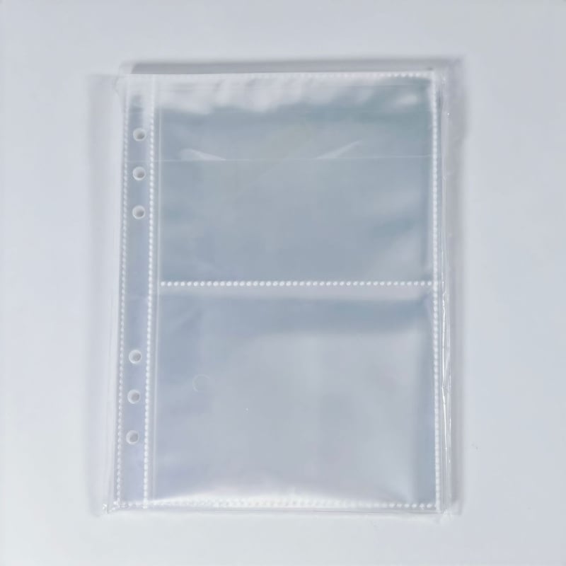 6-пръстенова папка с цип и PVC корица — за Полароид карти, бележник и съхранение на стикери