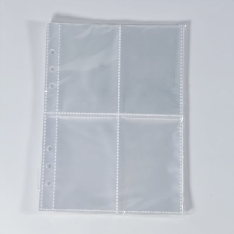 6-пръстенова папка с цип и PVC корица — за Полароид карти, бележник и съхранение на стикери