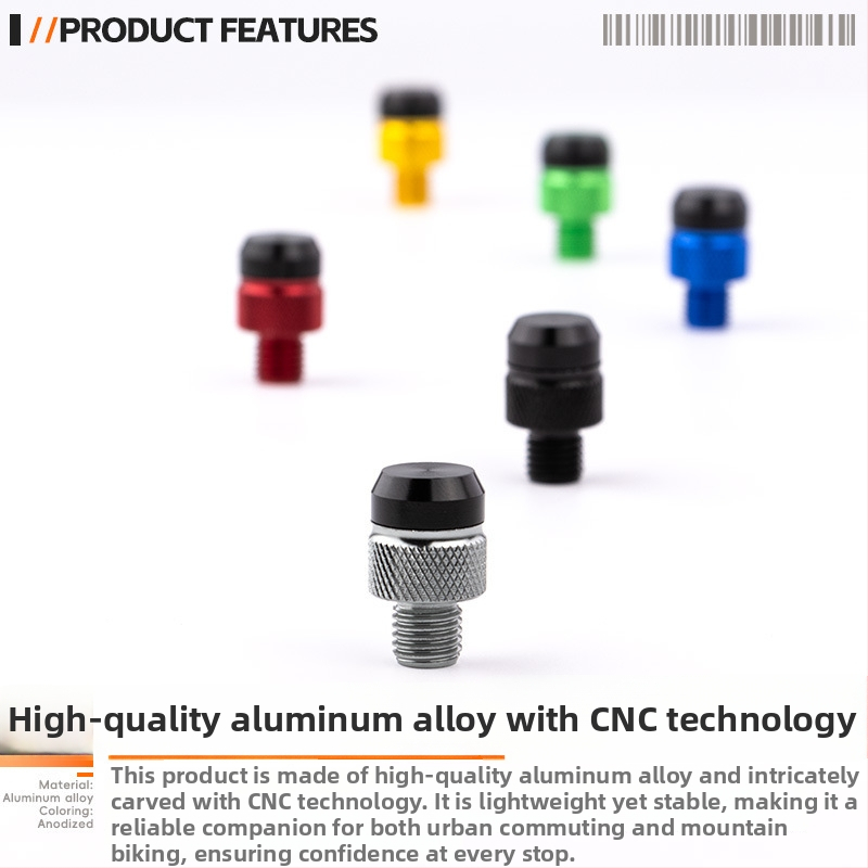 Универсална тапа за база на огледало към винтовете на електрически скутер | M8/M10 | алуминиева сплав | кръгла база | виброустойчивост