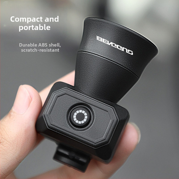 KVDI USB nabíjateľný bicyklový zvon, ABS telo, model BG-3509, batéria 200 mAh CR2032