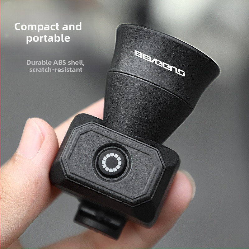 KVDI USB nabíjateľný bicyklový zvon, ABS telo, model BG-3509, batéria 200 mAh CR2032