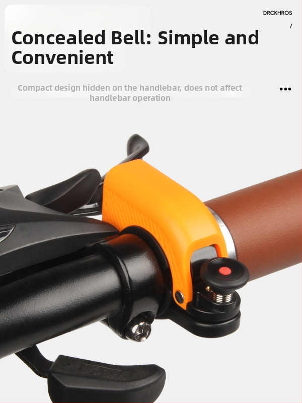 Zvonček na bicykel s ukrytým mini dizajnom, Drckhros Ld03, plast