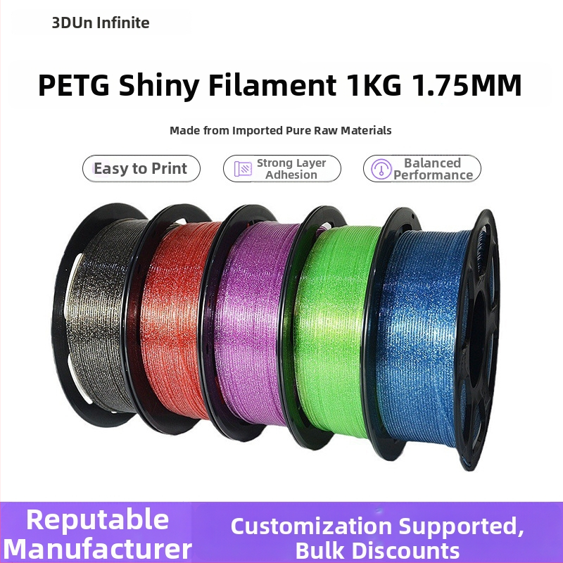 PETG filament za 3D ispis, kružni presjek, diskasti izgled, duljina 330 m, gustoća 1.29–1.4 g/m³