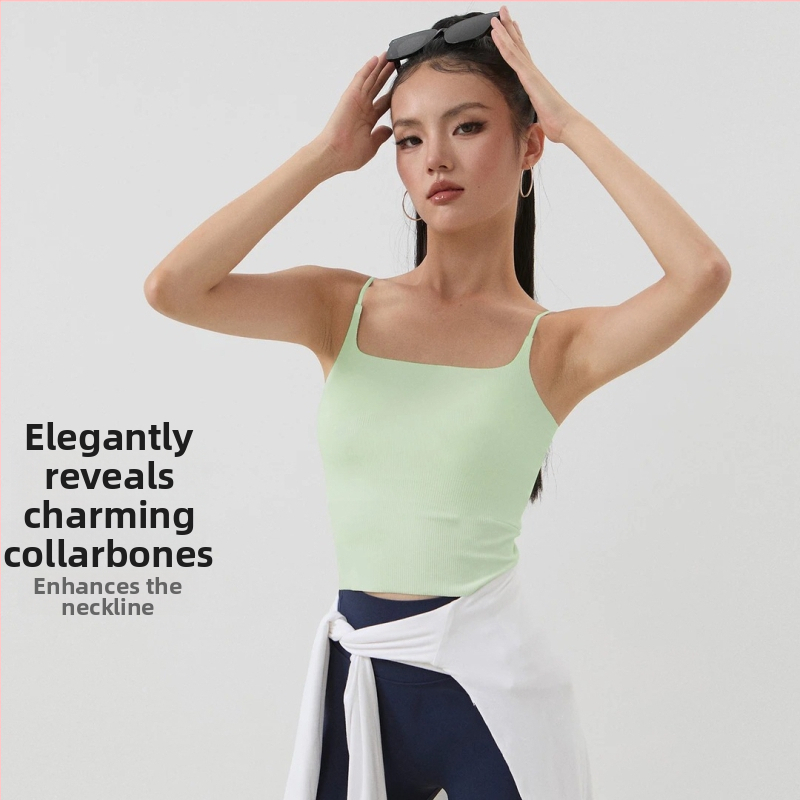 Τοπ γυμναστικής χωρίς τιράντες, χωρίς ραφές με ενσωματωμένη επένδυση στήθους - Νάιλον 75% (W175) (χωρίς ραφές; ενσωματωμένη επένδυση στήθους; χωρίς τιράντες)