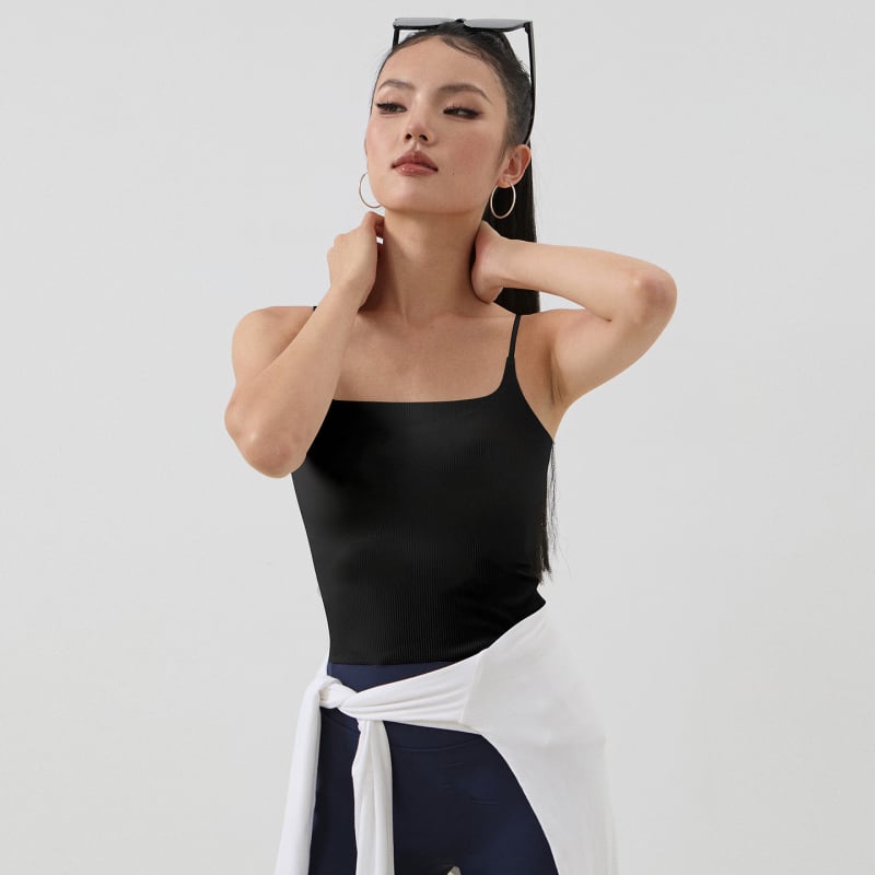 Τοπ γυμναστικής χωρίς τιράντες, χωρίς ραφές με ενσωματωμένη επένδυση στήθους - Νάιλον 75% (W175) (χωρίς ραφές; ενσωματωμένη επένδυση στήθους; χωρίς τιράντες)