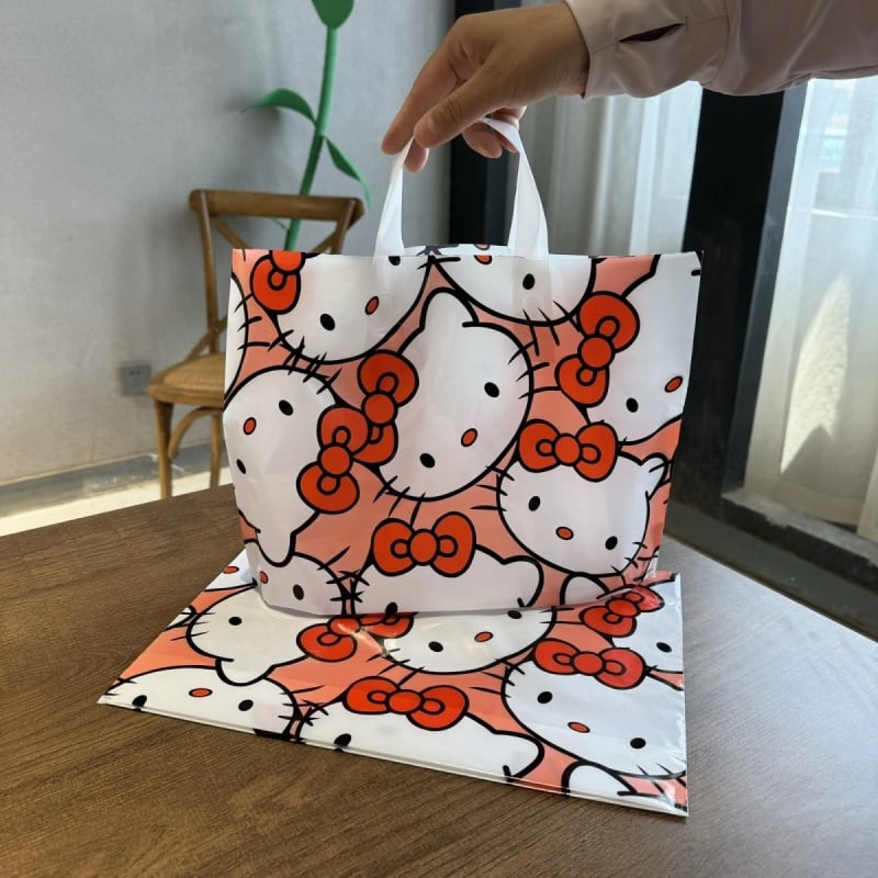 Noda torba za odjeću s motivom mačaka, plastična, debljina 12S, 50 kom/pak