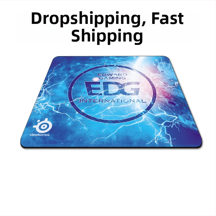 Herná podložka pod myš s hrubým okrajom, jednostranná, textilný materiál, podpora zápästia, vhodná pre CS:GO, LOL a FPS