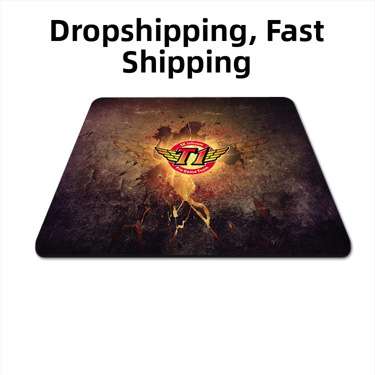 Herná podložka pod myš s hrubým okrajom, jednostranná, textilný materiál, podpora zápästia, vhodná pre CS:GO, LOL a FPS