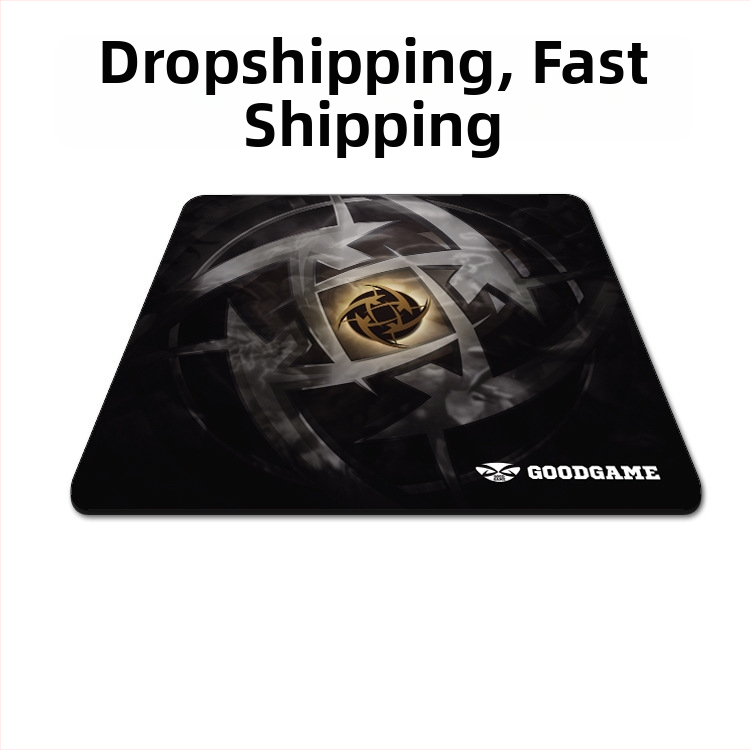 Herná podložka pod myš s hrubým okrajom, jednostranná, textilný materiál, podpora zápästia, vhodná pre CS:GO, LOL a FPS