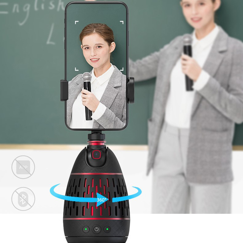 Držač za telefon s 360° automatskim praćenjem i prepoznavanjem lica, bez potrebe za aplikacijom (Model AB304, ABS, Bluetooth: Ne, Daljinski upravljač: Nije uključen, Prilagodba: Podržana)