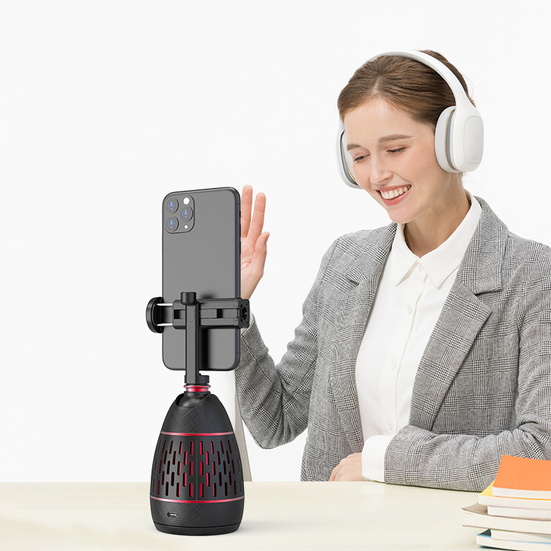 Držač za telefon s 360° automatskim praćenjem i prepoznavanjem lica, bez potrebe za aplikacijom (Model AB304, ABS, Bluetooth: Ne, Daljinski upravljač: Nije uključen, Prilagodba: Podržana)