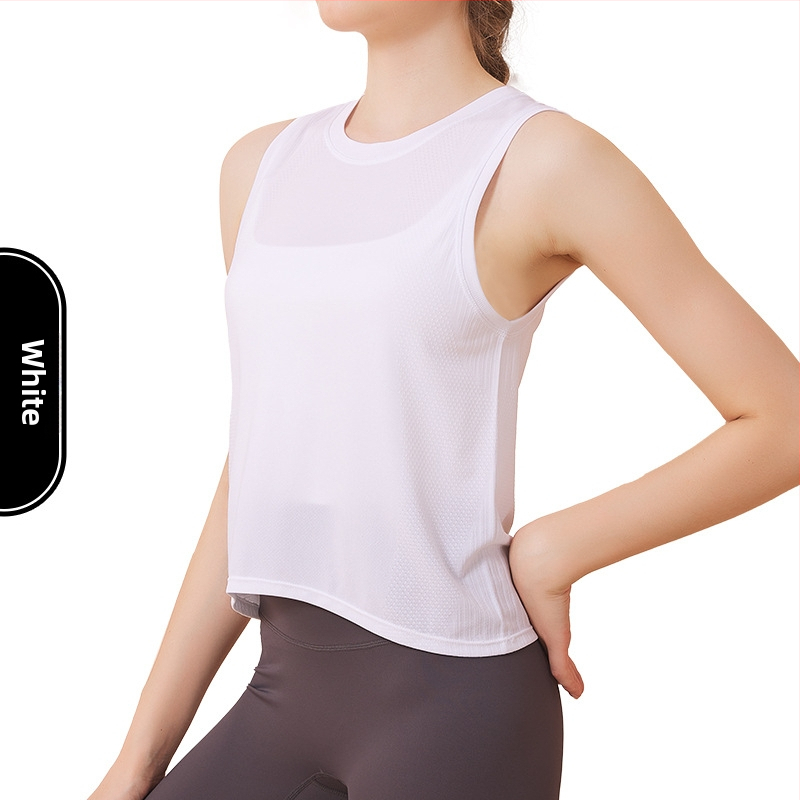 Dámske jogové top, bezšvový, priedušný, rýchloschnúci, 60% nylon, voľný strih