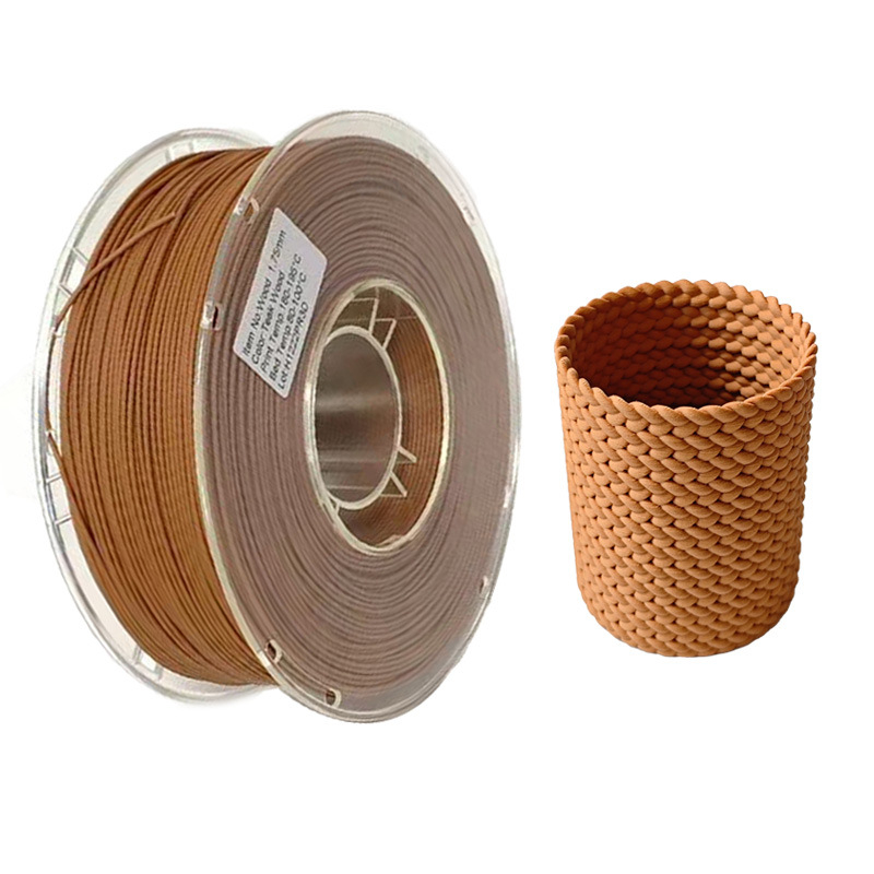 Pinrui PLA drveni filament za 3D ispis, kružni presjek, gustoća 1.25