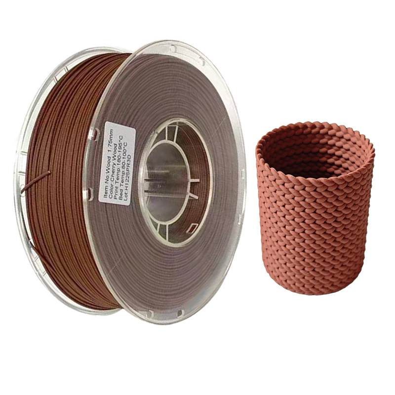 Pinrui PLA drveni filament za 3D ispis, kružni presjek, gustoća 1.25