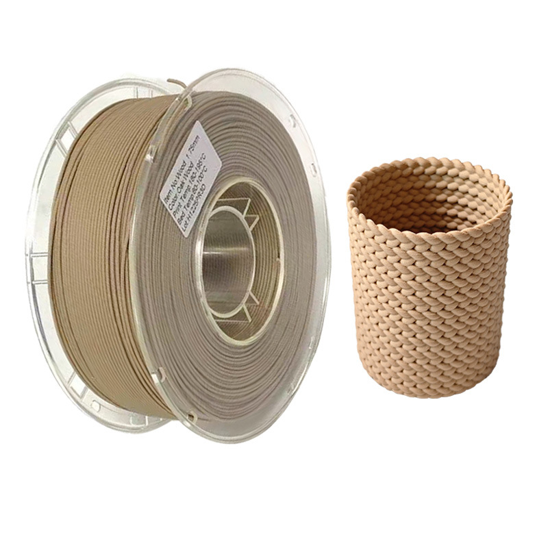 Pinrui PLA drveni filament za 3D ispis, kružni presjek, gustoća 1.25