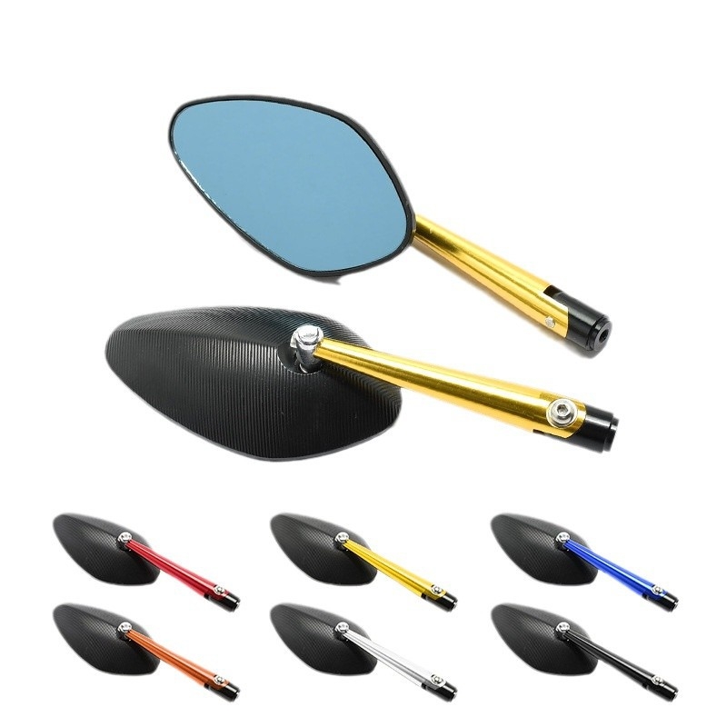 Задно огледало за мотоциклет - алуминиева сплав, CNC леяно, модел OLIA-312, универсален монтаж, за градско шофиране