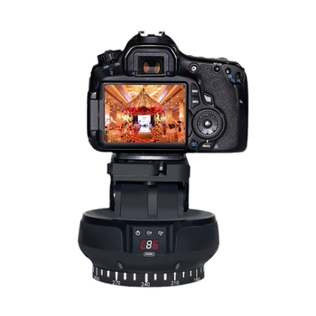 Motorizirani PTZ gimbal za pametni telefon s daljinskim upravljačem, 360° panoramsko okretanje, 70° nagib, 9 brzina paniranja, 9 brzina nagiba, težina 518 g