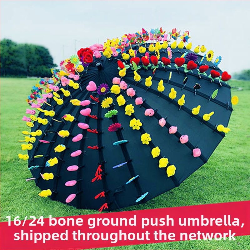 Dugi kišobran s 8 metalnih rebara, metalna ručka, ručno otvaranje, tkanina 190T