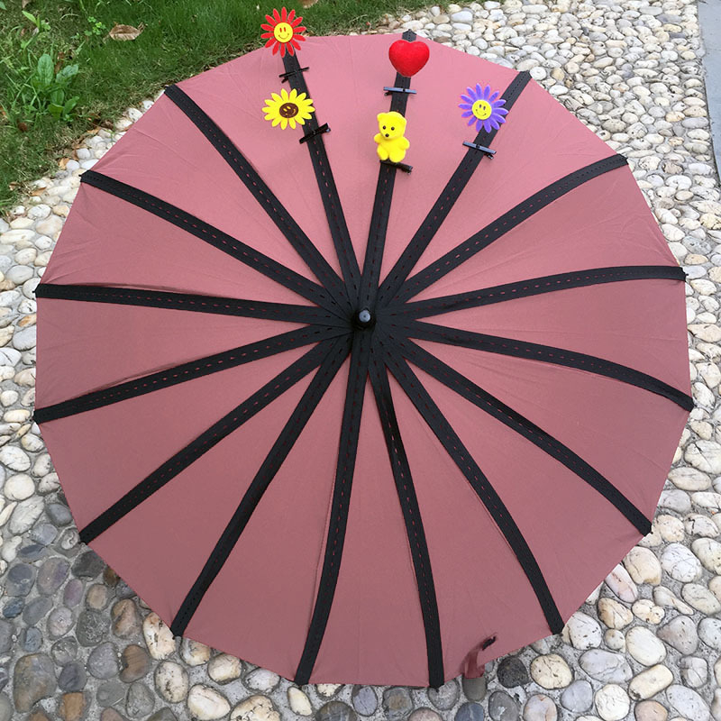 Dugi kišobran s 8 metalnih rebara, metalna ručka, ručno otvaranje, tkanina 190T