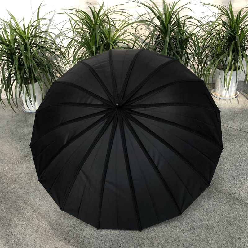 Dugi kišobran s 8 metalnih rebara, metalna ručka, ručno otvaranje, tkanina 190T