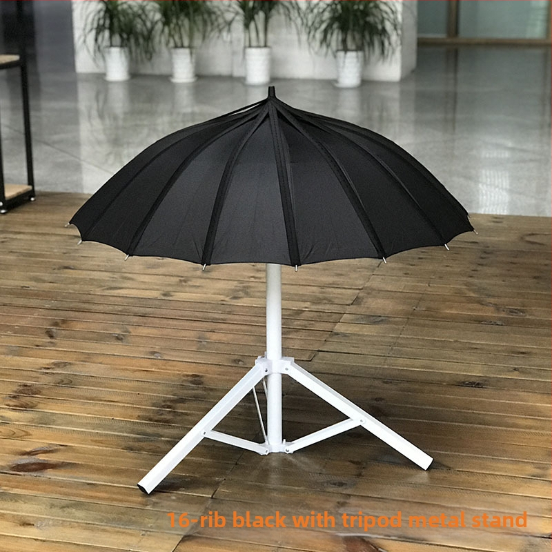 Dugi kišobran s 8 metalnih rebara, metalna ručka, ručno otvaranje, tkanina 190T