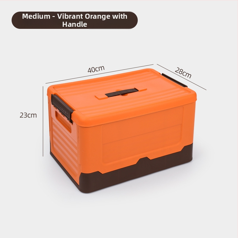 Box na uskladnenie do batožinového priestoru auta, skladací a prenosný; objem 20-30 L; materiál: PP plast; model CX5151; viacúčelový, odolný voči prachu