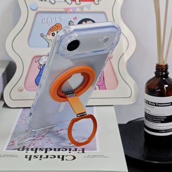 360° περιστρεφόμενο μαγνητικό στήριγμα κινητού με διπλό αναδιπλούμενο σχεδιασμό για γραφείο – κράμα και πλαστικό