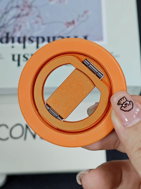 360° περιστρεφόμενο μαγνητικό στήριγμα κινητού με διπλό αναδιπλούμενο σχεδιασμό για γραφείο – κράμα και πλαστικό