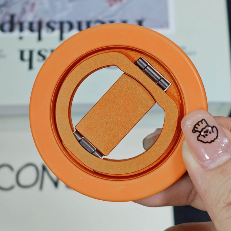 360° περιστρεφόμενο μαγνητικό στήριγμα κινητού με διπλό αναδιπλούμενο σχεδιασμό για γραφείο – κράμα και πλαστικό