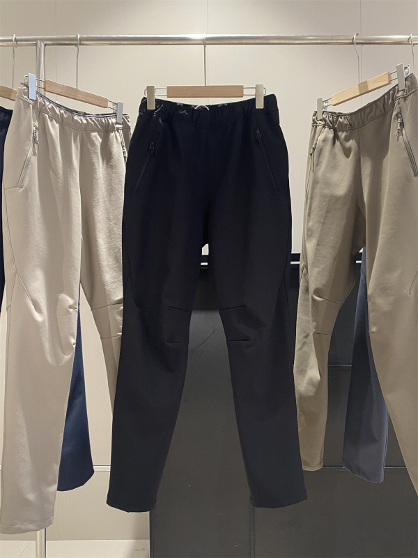 Pantaloni casual pentru alpinism, croială dreaptă, talie înaltă, fibră de bambus, elasticitate mare