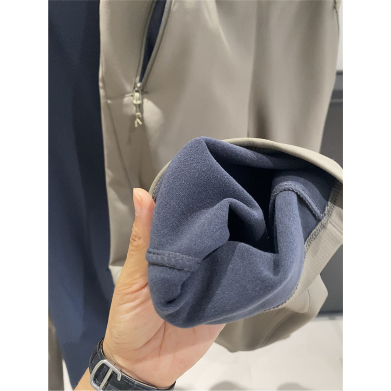 Pantaloni casual pentru alpinism, croială dreaptă, talie înaltă, fibră de bambus, elasticitate mare