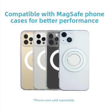 Θέση τηλεφώνου για γραφείο με MagSafe, αλουμινένιο κράμα, περιστροφή 360°, αντιδονιστική σταθεροποίηση