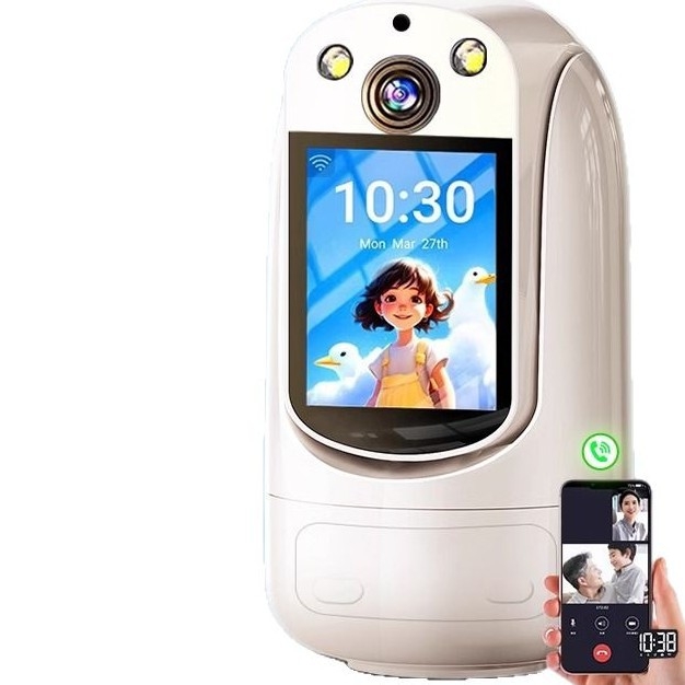 Unutarnja Wi‑Fi sigurnosna kamera s dvosmjernim zvukom, 360° panoramski pogled, noćni način i detekcija alarma