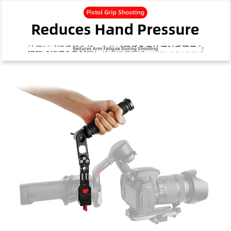 Ručni produžni držač za stabilizator, aluminijska legura, prozračan dizajn s višestrukim otvorima, bayonetni nosač, za RS2 RS3 RSC2, 263 g