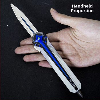 Metalni ukras oružja Delta Polaris, dvostrano elastični nož, model Moment Animation