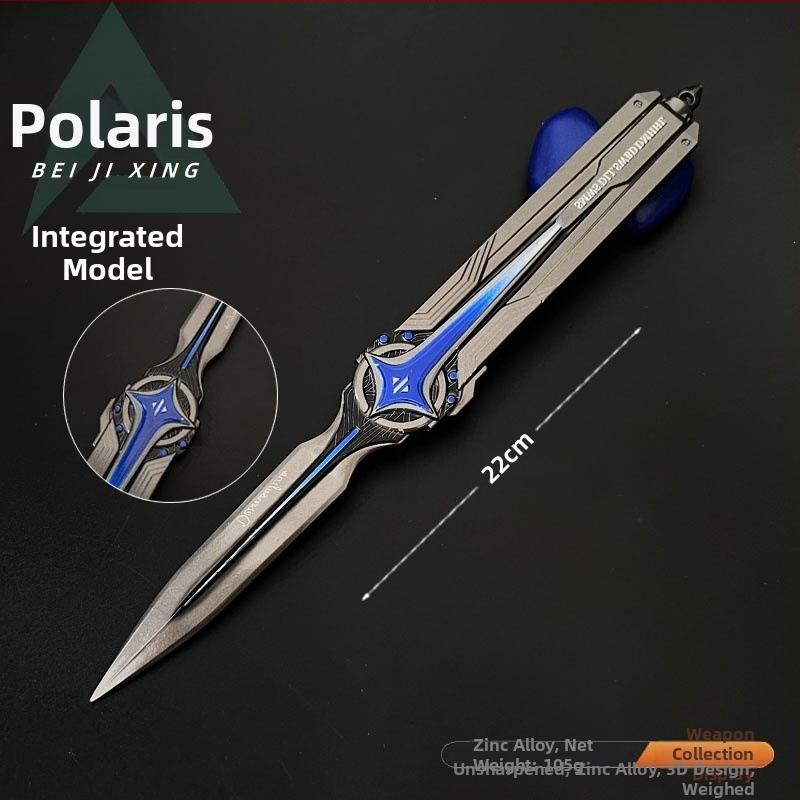 Metalni ukras oružja Delta Polaris, dvostrano elastični nož, model Moment Animation