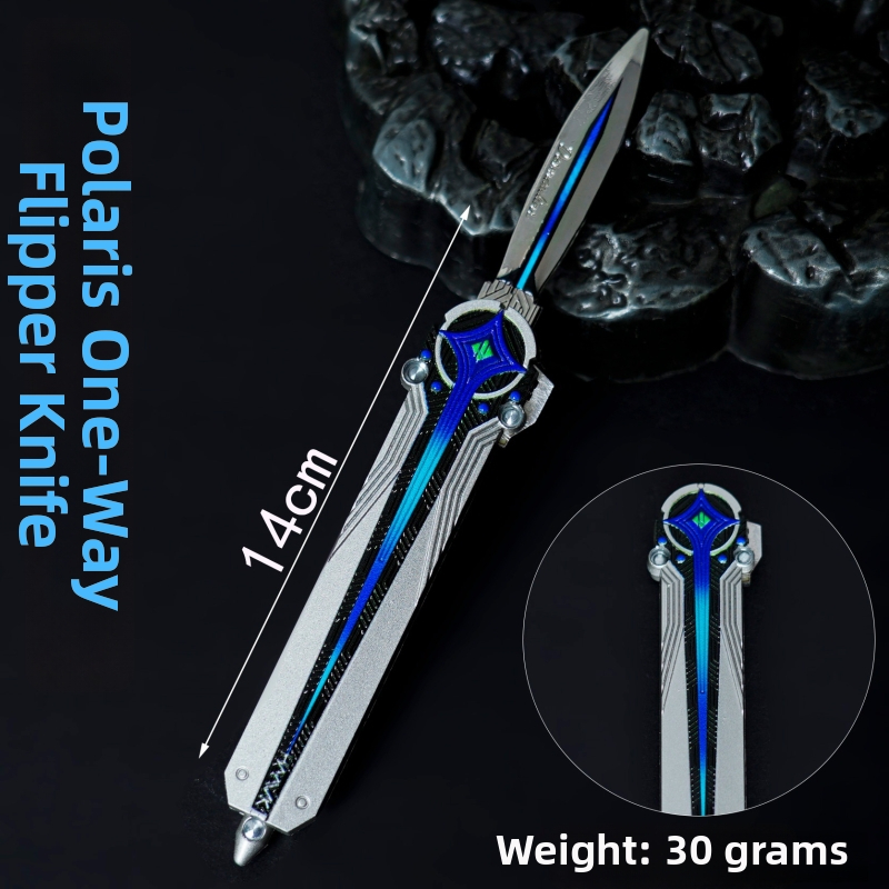 Metalni ukras oružja Delta Polaris, dvostrano elastični nož, model Moment Animation