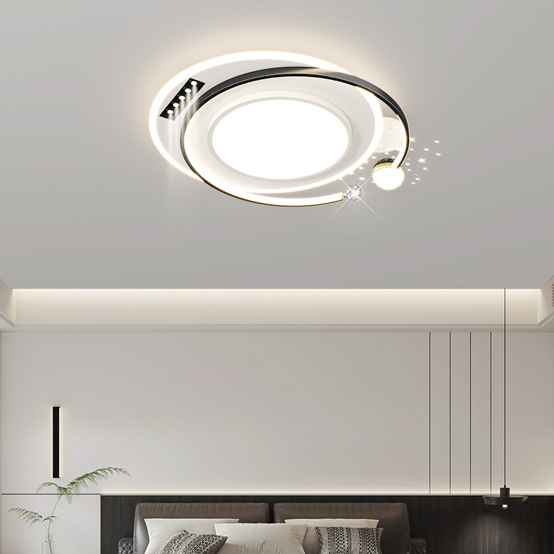 Moderna jednostavna LED plafonska svjetiljka s punim spektrom, zaštita očiju i projekcija zvijezda za dnevni boravak i spavaću sobu, 220V, CRI ≥95, pametno Mijia/TmallGenie