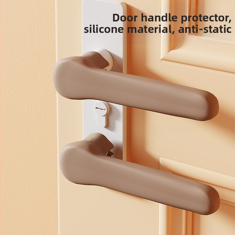 Silikónový ochranný kryt na kľučke dverí s ochranou proti krádeži, proti statickej elektřine a proti kolíziám - Beishuqin, pravouhlý tvar, balenie 3000 kusov, pôvod Čína