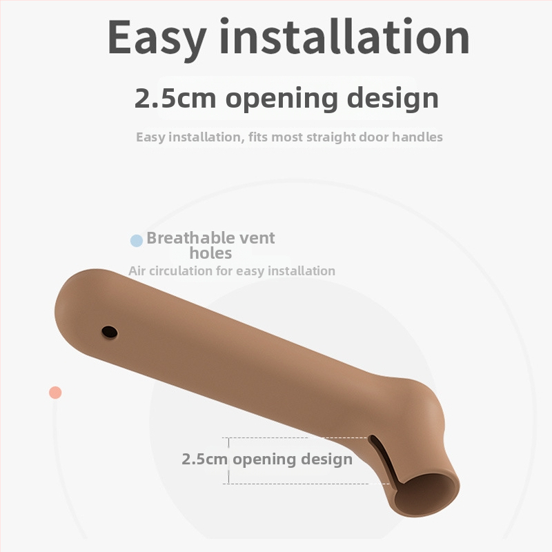 Silikónový ochranný kryt na kľučke dverí s ochranou proti krádeži, proti statickej elektřine a proti kolíziám - Beishuqin, pravouhlý tvar, balenie 3000 kusov, pôvod Čína