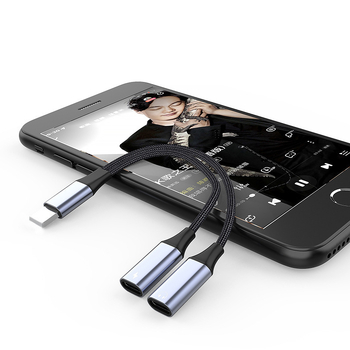 Fejhallgató adapter kábel, 3.5 mm, aranyozott, ón‑réz maggal, Apple iPhone 12-kompatibilis, RoHS tanúsított