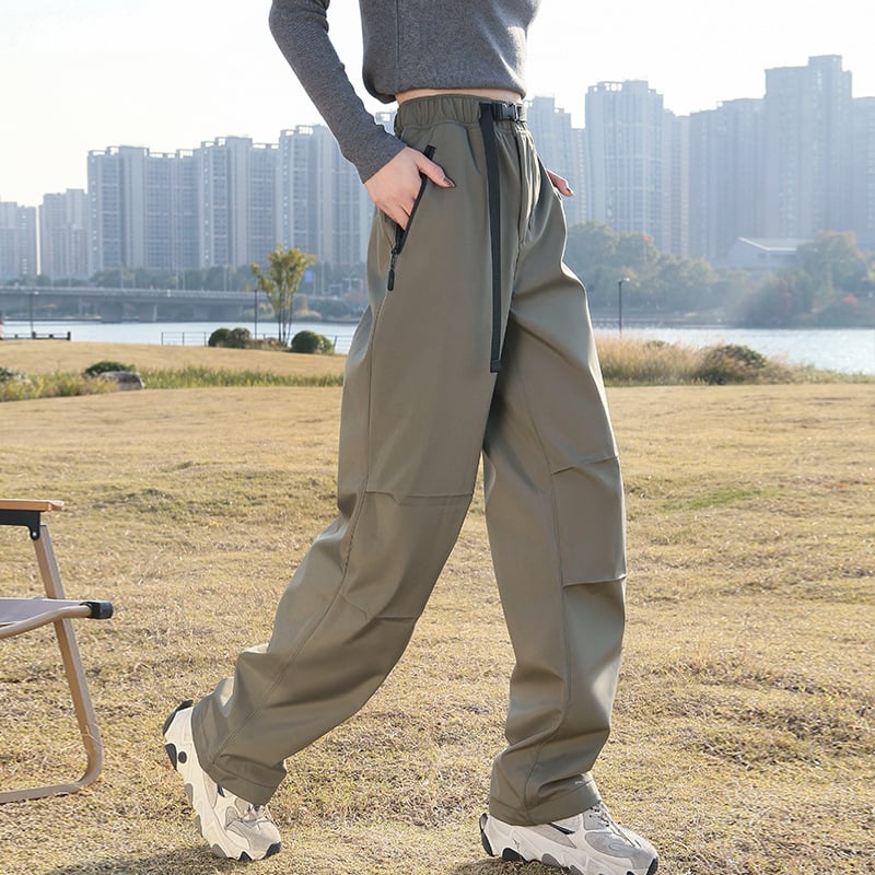 Pantaloni Soft Shell parașutiști - unisex, poliester, culoare solidă, iarnă și toamnă, potriviți pentru alergare, ciclism, drumeții