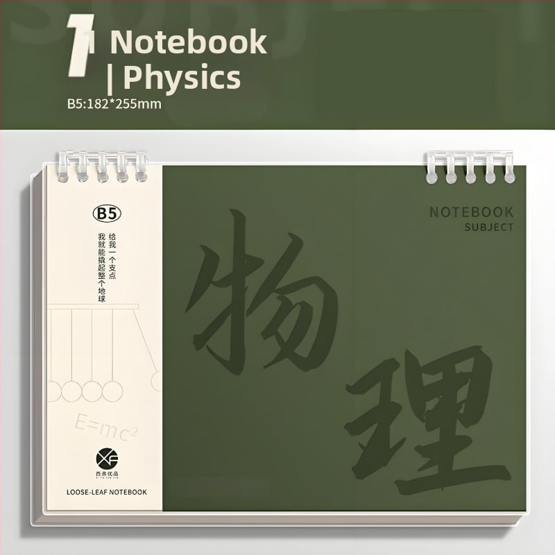 Бележник с подвързване Binder, PP обложка, офсетова хартия 80 г/м², 100–200 страници