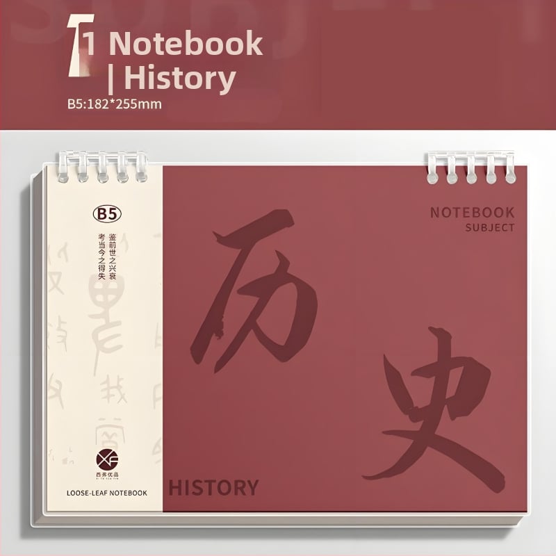 Бележник с подвързване Binder, PP обложка, офсетова хартия 80 г/м², 100–200 страници